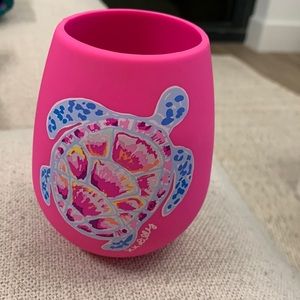 Stemless silicon wine glass Lilly Pulitzer